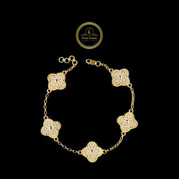 Full Gold Bracelet In Lab Grown Diamond By Ivevar.