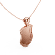 Dainty Geometric Shield Pendant with Round Lab Grown Diamond - View 8