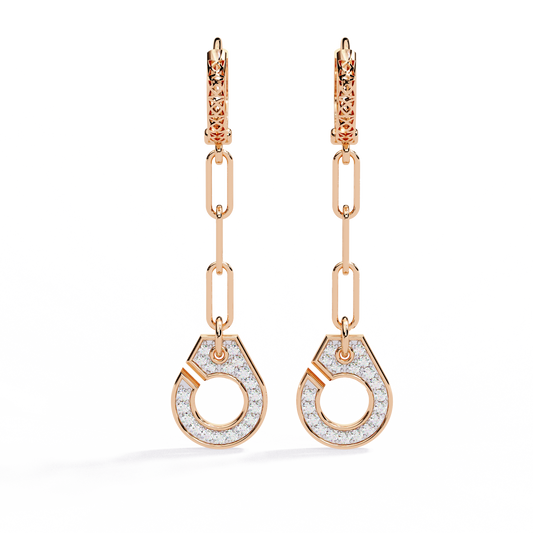 Designer Round Lab Diamond Earrings Handcrafted for Unmatched Brilliance For Her - View 2