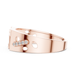 Round Cut Lab Grown Diamond Men's Modern Openwork Orbital Cutout Engagement Ring - View 11