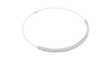 Single Classic Row Round Lab Diamond Tennis Bracelet - View 9