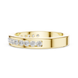 Modern Round Lab Diamond Channel Set Wedding Band - View 7
