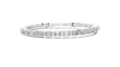 Emerald Cut Moissanite Diamond Octagonal Link Tennis Bracelet - View 6
