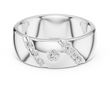 Round Cut Lab Grown Diamond Men's Swirl Channel Set Heavy Statement Ring - View 3