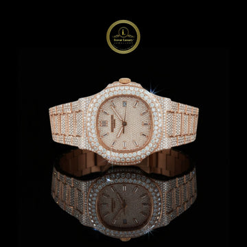 Eternal Radiance Moissanite Diamond Watch – A Timeless Symphony of Brilliance and Elegance