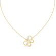 Openwork Butterfly Pendant with Round Cut Lab Grown Diamond - View 7