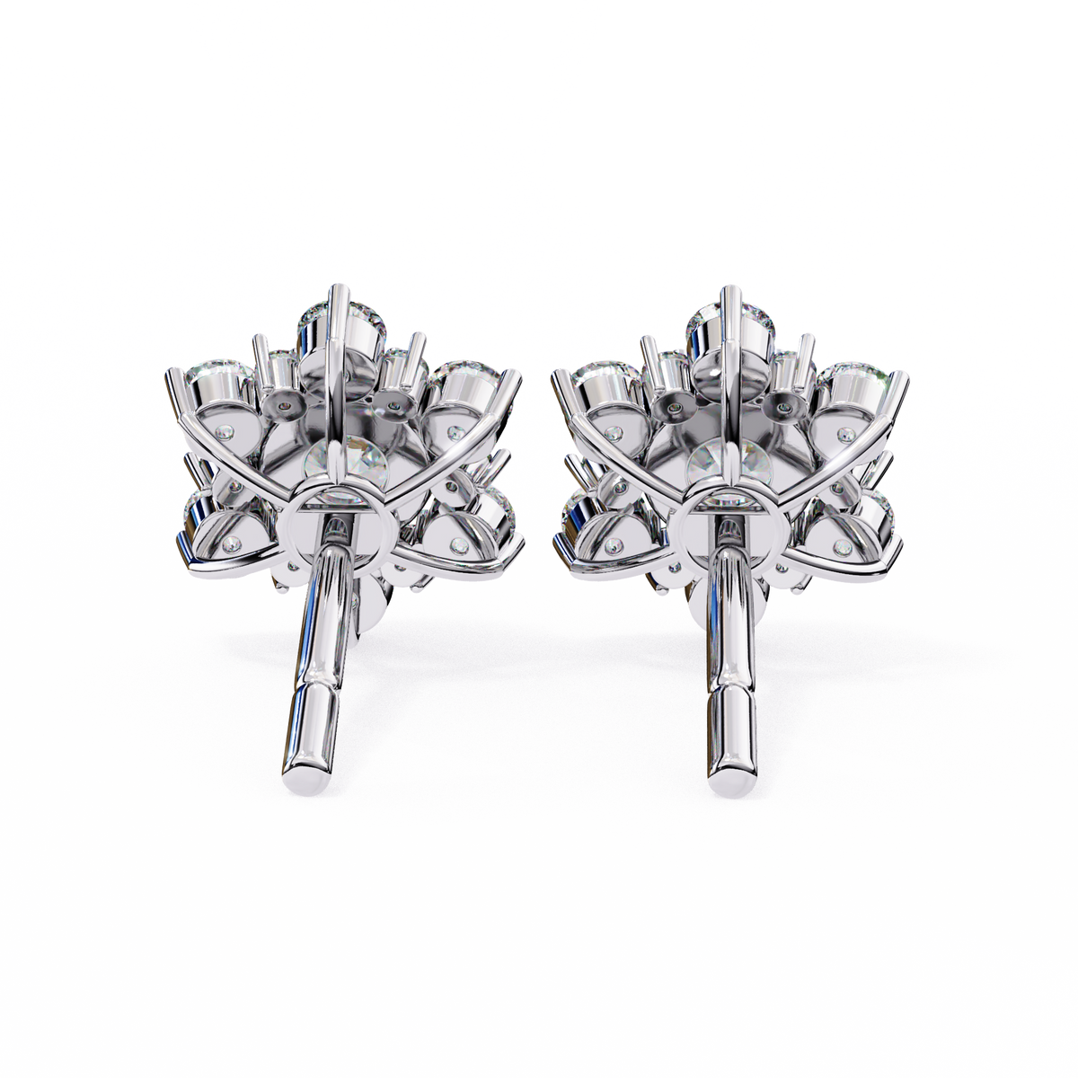 Bespoke Luxury Lab Grown Round Cut Diamond Earring Handcrafted Excellence For Her - View 8