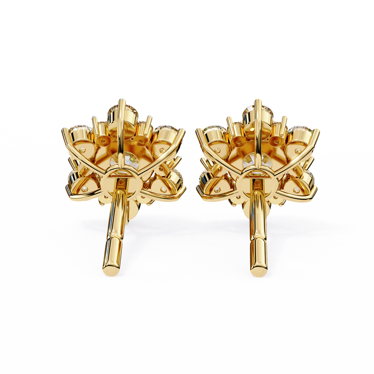 Bespoke Luxury Moissanite Round Cut Diamond Earring Handcrafted Excellence For Her - View 10