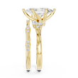 Marquise Cut Moissanite Diamond Women's Vintage Cluster Bridal Ring Set - View 10