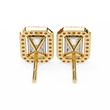 Best Lab Grown Radiant Cut Halo Diamond Earrings For Anniversary Gift - View 5