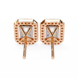 Best Lab Grown Radiant Cut Halo Diamond Earrings For Anniversary Gift - View 6