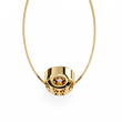 Round Moissanite Diamond Miracle Plate Bezel Set Circular Pendant - View 8
