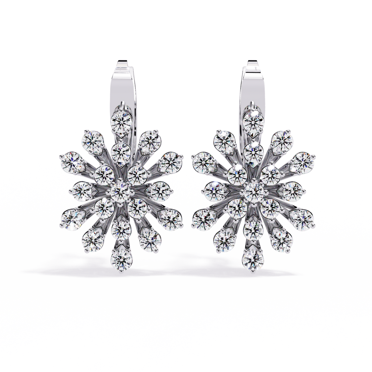 Sparkling Round Cut Moissanite Diamond Studs For Thoughtful Ethical Gift She’ll Love It - View 3