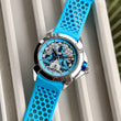 Blue Rubber Strap Shiva Dial Designer Watch - View 4