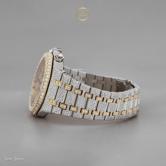 Exclusive Full Ice Out Watch By Ivevar Lab Grown Diamond Luxury Timepiece For Every Occasions