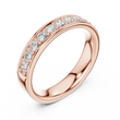 Channel Set Round Moissanite Diamond Eternity Ring For Women - View 2