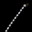 Alternating Marquise and Round Lab Diamond Tennis Bracelet - View 4