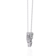 Interlocking Oval Mixed Diamond Lab Grown Cluster Necklace - View 6