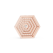 Symmetrical Layering Pendant with Round Lab Grown Diamond - View 8