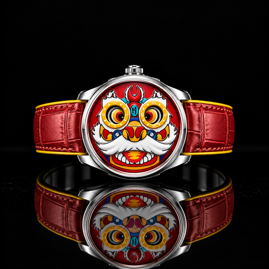 Fun Series Red Lion Dance Automatic Watch