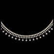 Lab Grown Diamond Fringe Tennis Necklace with Princess Shape Drops