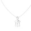 Motif Chandelier Statement Pendant with Round Lab Grown Diamond - View 3