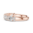 Timeless Round Lab Diamond Half Eternity Wedding Band - View 8