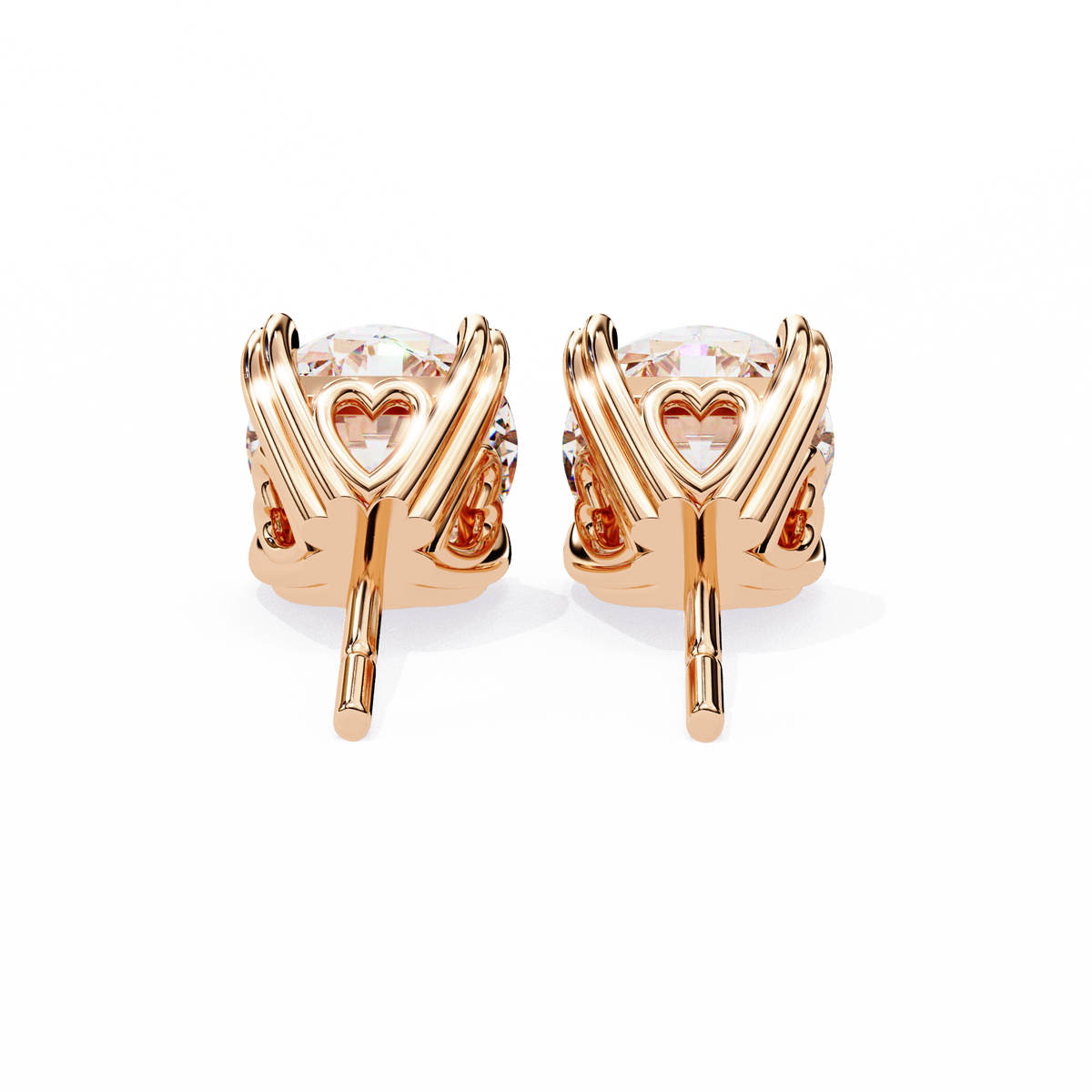 Chic & Modern Lab Grown Diamond Stud Earring for the Fine Forward - View 10