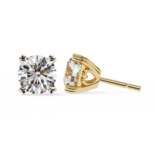 Chic & Modern Lab Grown Diamond Stud Earring for the Fine Forward - View 2