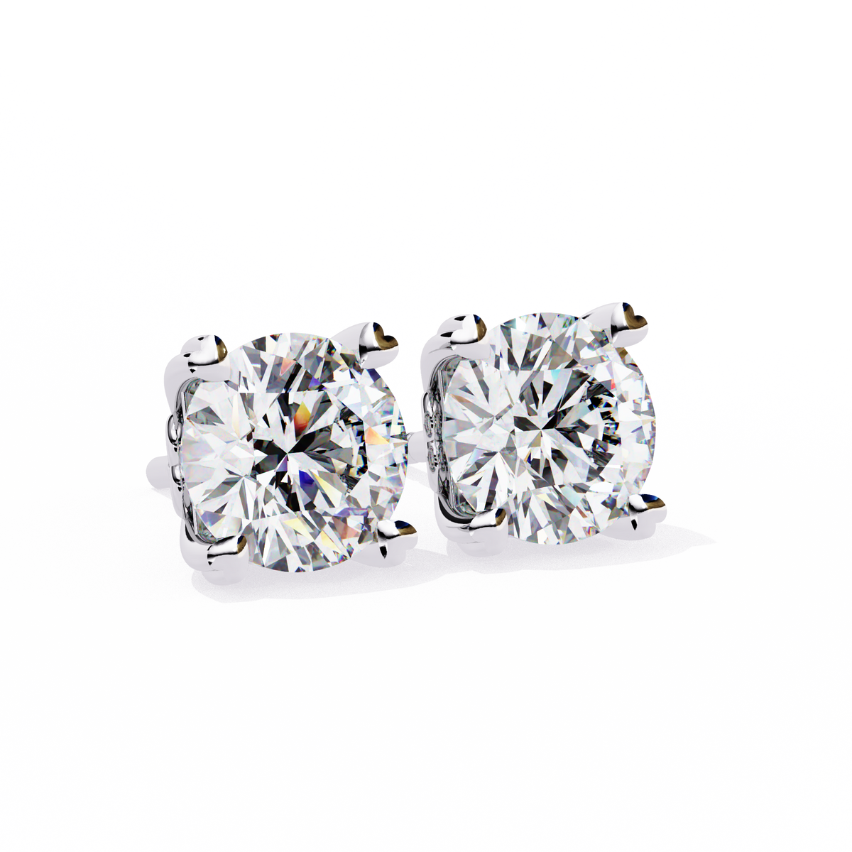 Chic & Modern Lab Grown Diamond Stud Earring for the Fine Forward - View 7