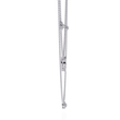 Layered Open Circle Bezel Moissanite Diamond Double Necklace - View 9