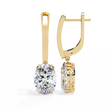 Best Oval Lab Grown Diamond Earrings Perfect Anniversary, Birthday & Bridal Gift - View 3