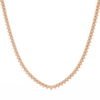 Round Cut Lab Grown Diamond V Shape Tennis Necklace - View 11