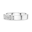 Channel Set Round Moissanite Diamond Eternity Ring For Women - View 10