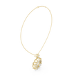 Floret Pattern Layering Pendant with Round Lab Grown Diamond - View 10