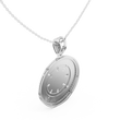 Directional Wheel Pattern Statement Charm Featuring Round Moissanite Diamond - View 9