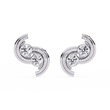 Sparkling Round Cut Lab Grown Diamond Stud Earrings Stackable & Trendy For Her - View 5