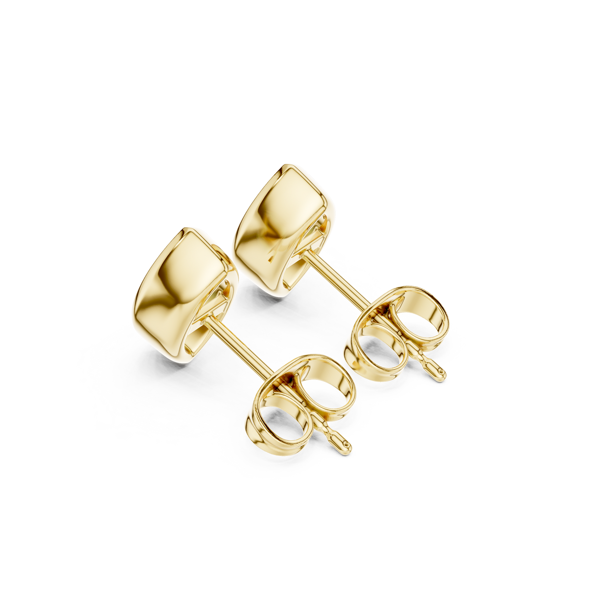 Minimal Marquise Bezel Lab Diamond Stud Earrings with Elongated Navette Silhouette - View 10