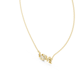 LOVE Alphabet Typography Pendant with Round Moissanite Diamond - View 10