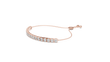 Round Lab Diamond Tennis Bracelet with Continuous Design - View 5