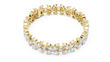 Marquise & Round Cut Lab Diamond Floral Link Bracelet For Her - View 7