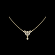 Symmetrical Half Circle Statement Charm Featuring Round Moissanite Diamond
