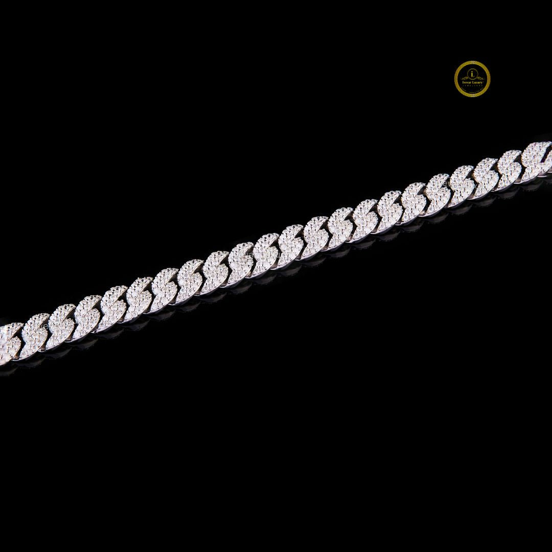 Cuban Link Bracelet GRA Certified Lab-Grown Diamond Custom Jewelry - View 2