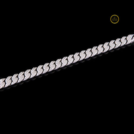 Cuban Link Bracelet GRA Certified Lab-Grown Diamond Custom Jewelry - View 2