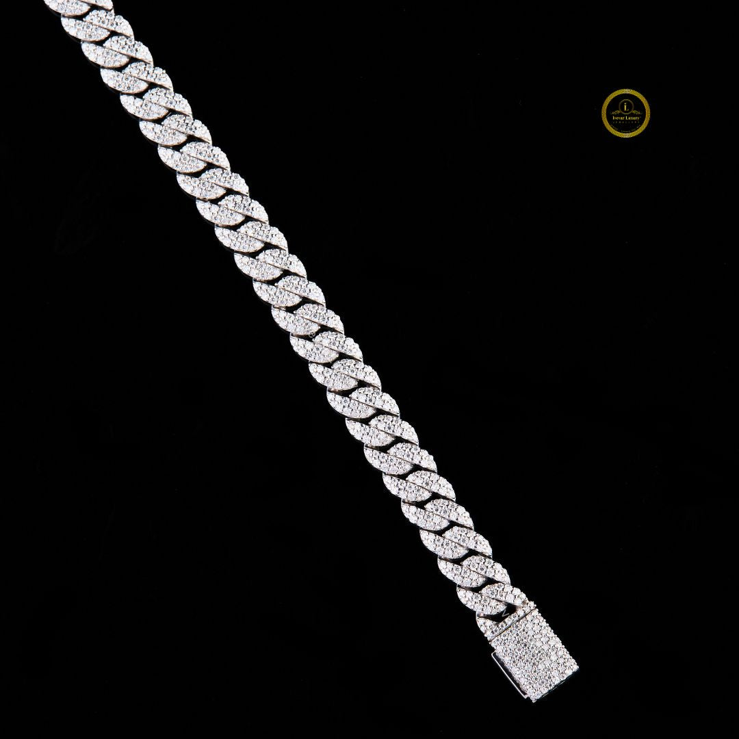 Cuban Link Bracelet GRA Certified Lab-Grown Diamond Custom Jewelry - View 4