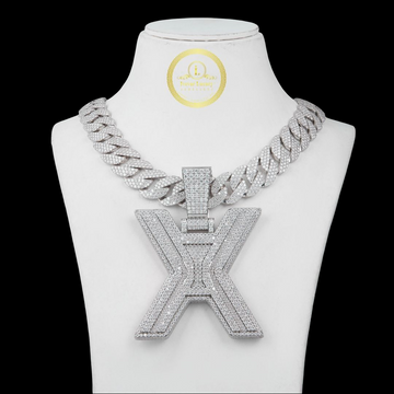 Custom Cuban Chain Iced Out Moissanite Diamond Hip Hop Jewelry