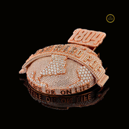 Custom Hexagon Pendant - GRA Certified Moissanite Jewelry Gift - View 2