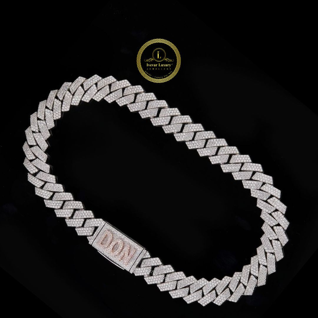 Custom Lab Diamond Cuban Chain Luxury Necklace for Men by Ivevar