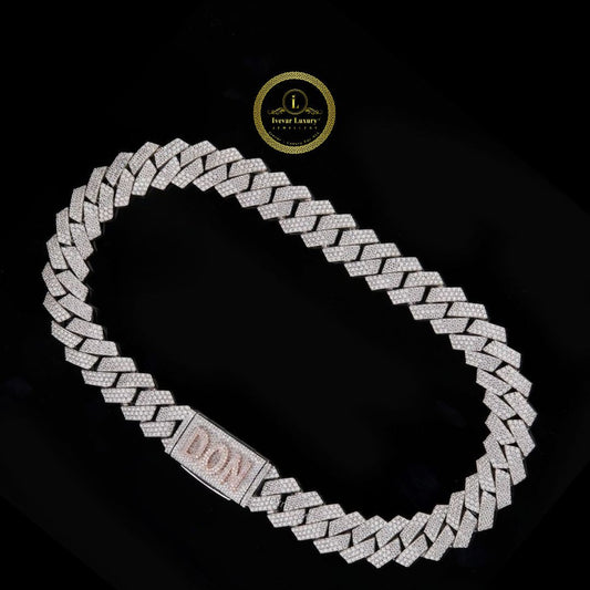 Custom Lab Diamond Cuban Chain Luxury Necklace for Men by Ivevar