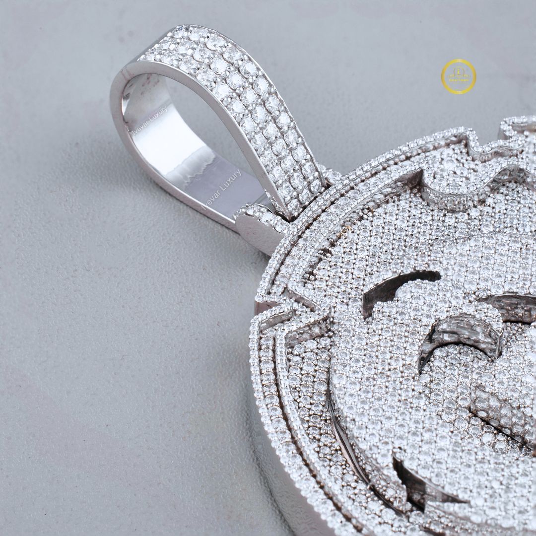 Custom Name or Letter Pendant VVS Lab-Grown Diamond Hip Hop Jewelry - View 2